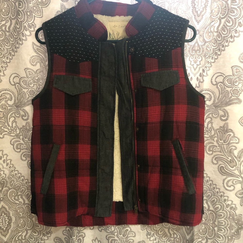 Plaid vest